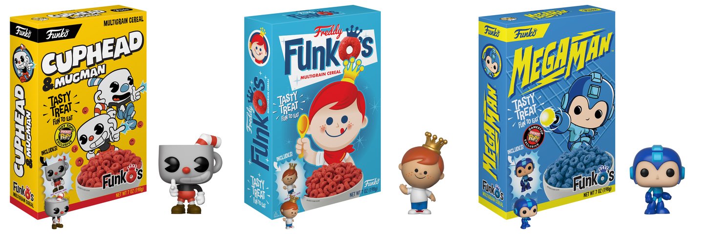 Mega Man and Cuphead are getting a Funko Pop cereal