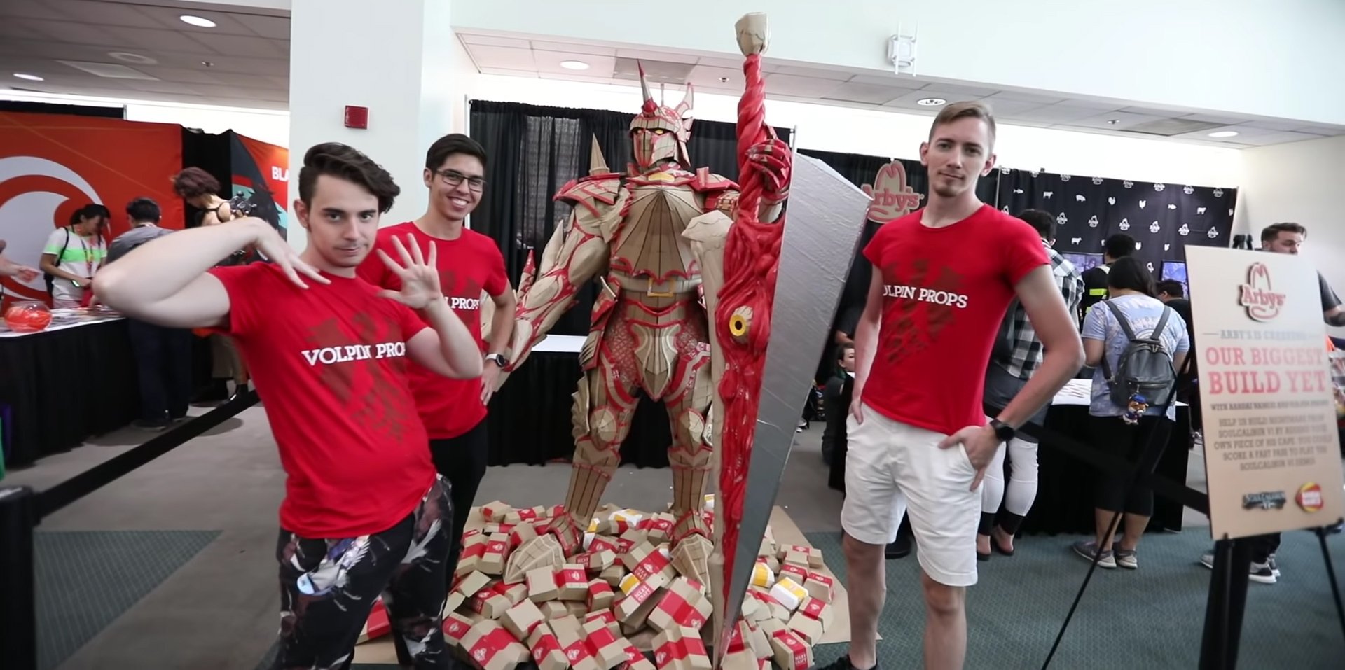 Making a giant Soulcalibur statue out of cardboard sounds like a nightmare