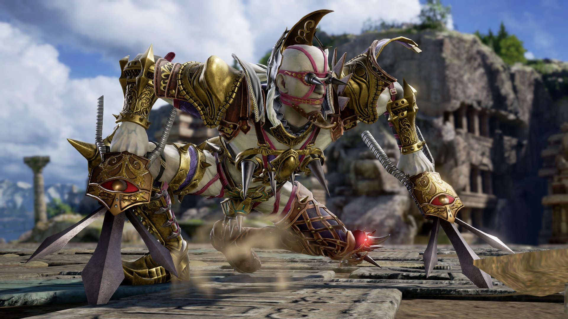 The bizarre Voldo is spider-walking into Soulcalibur VI