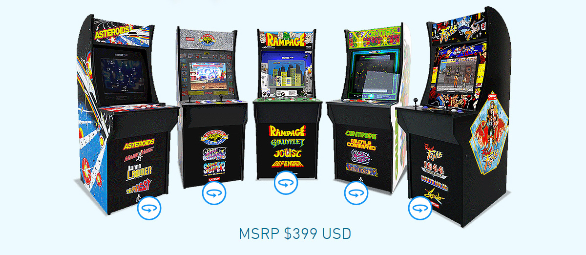 Arcade1Up's home arcade cabinets look fabulous