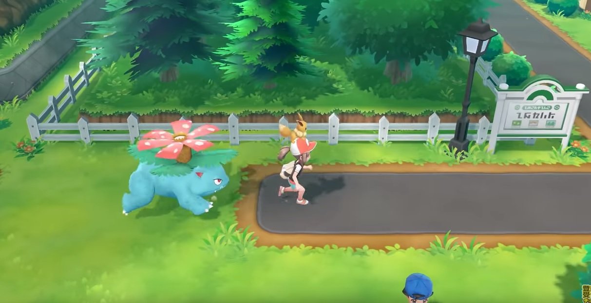 Let's Go Pikachu and Eevee clips show off how different creatures will follow you around