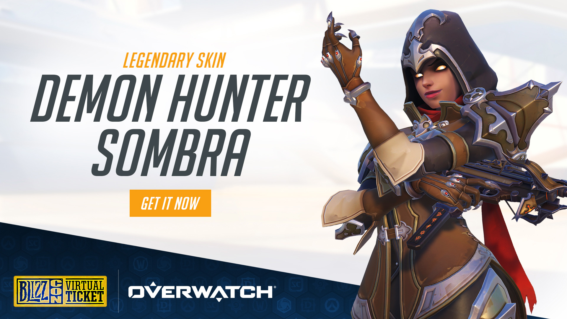 Blizzard whipped up a Demon Hunter Sombra skin for BlizzCon