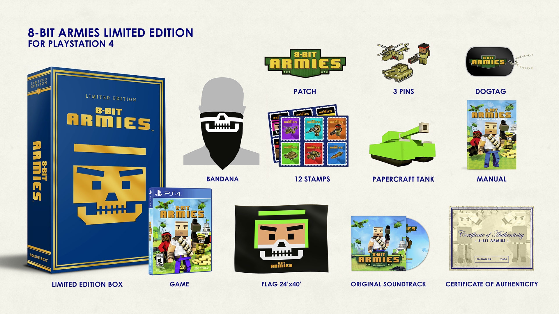 SOEDESCO announces 8-Bit Armies Limited Edition, out in December