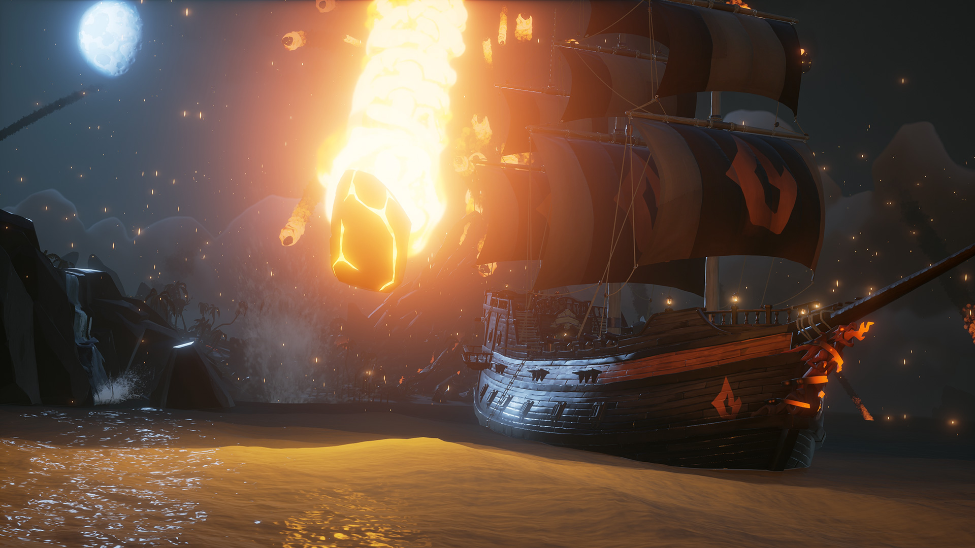Sea of Thieves has a fiery new region to explore today