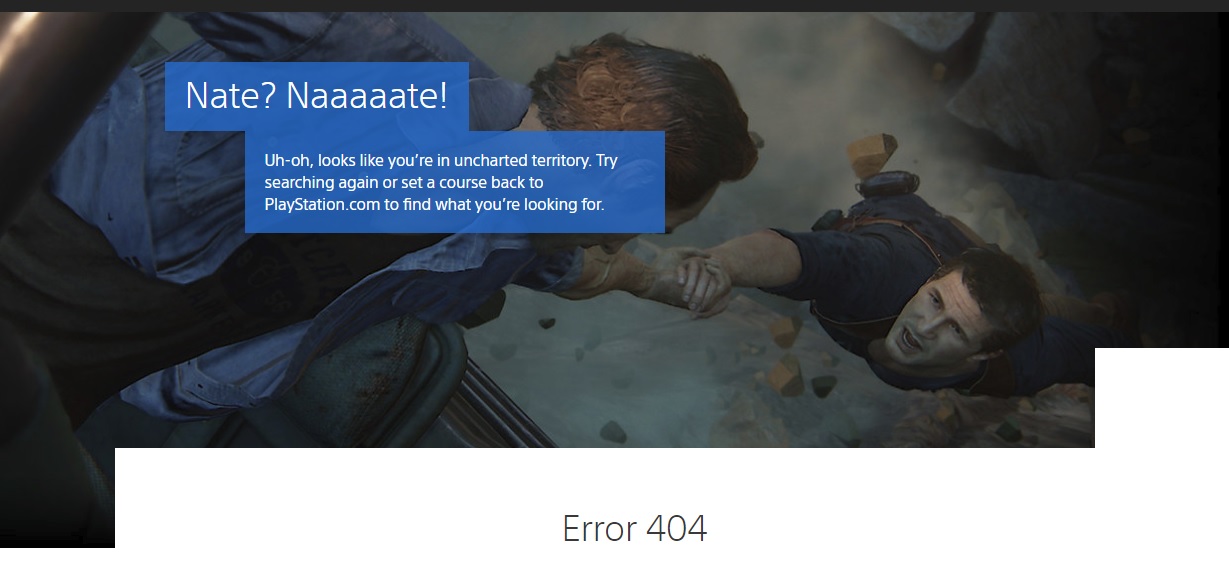 Sony's new PlayStation 404 page is cute