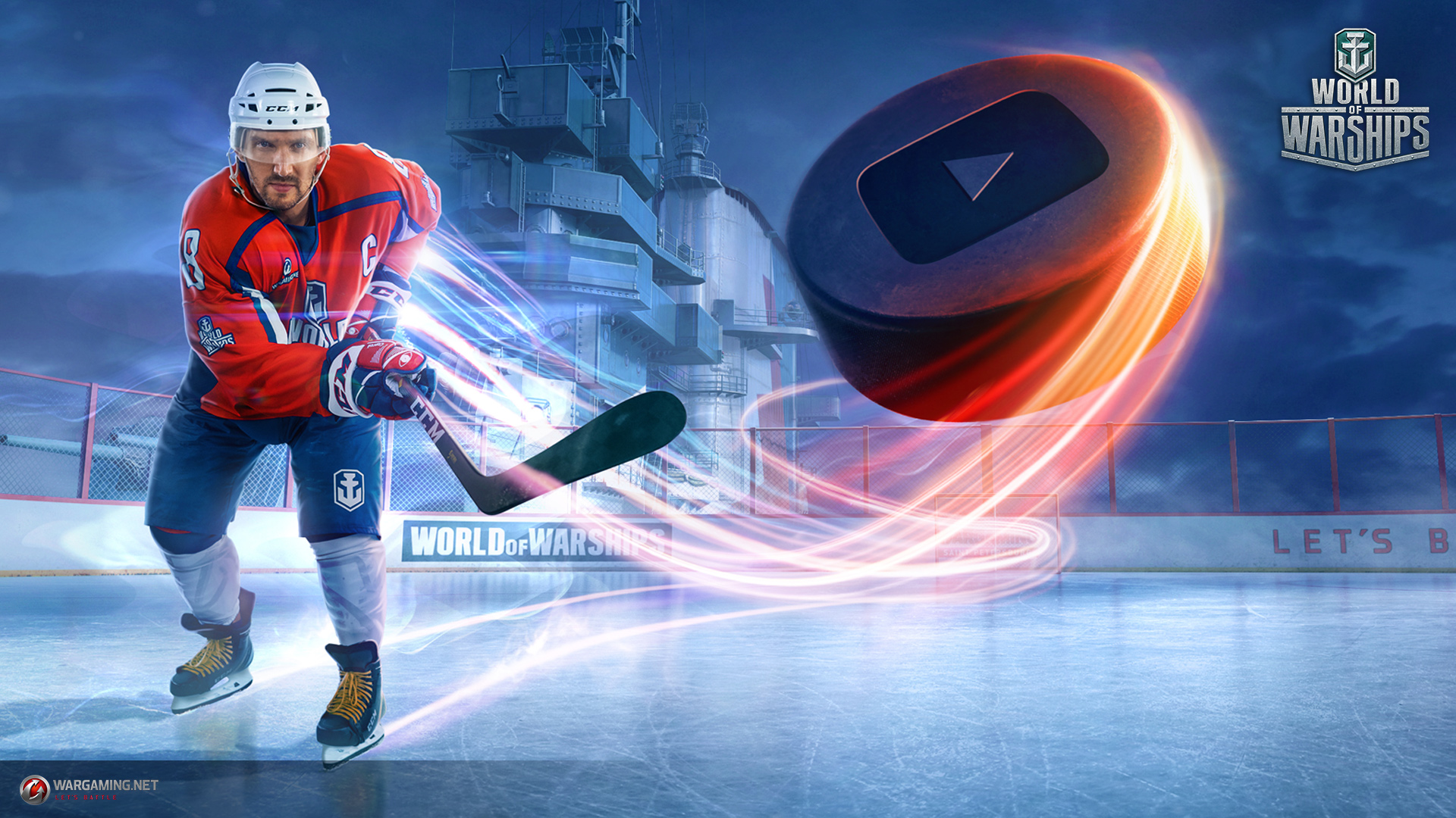 You'll want Alexander Ovechkin as your World of Warships commander because Russian machine never breaks