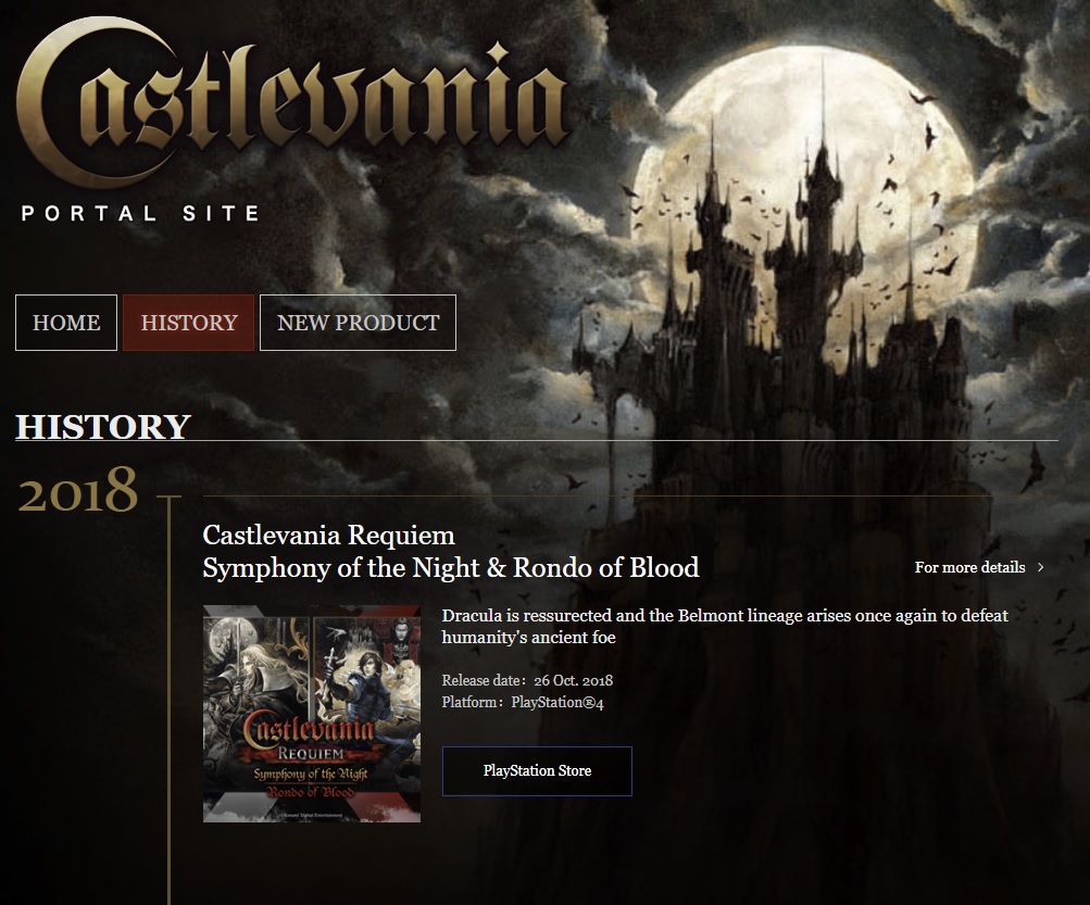 Konami just launched a new Castlevania portal: is a revival incoming?