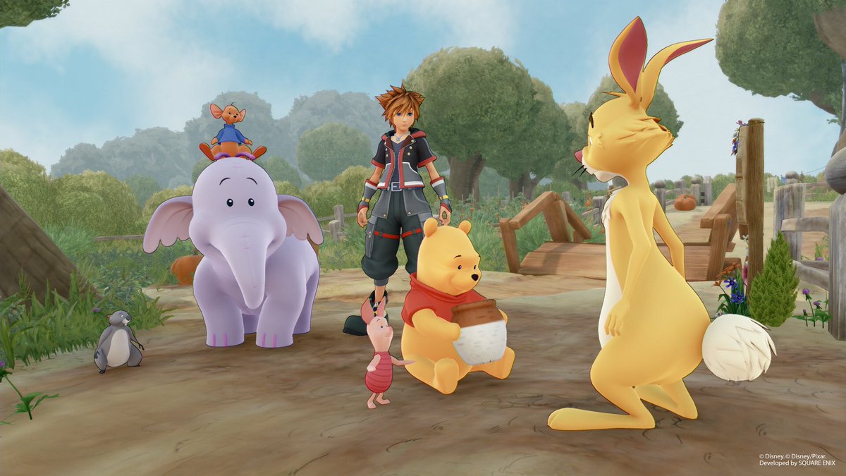 Get amped for Mini-Game Land with these Winnie the Pooh Kingdom Hearts III screens