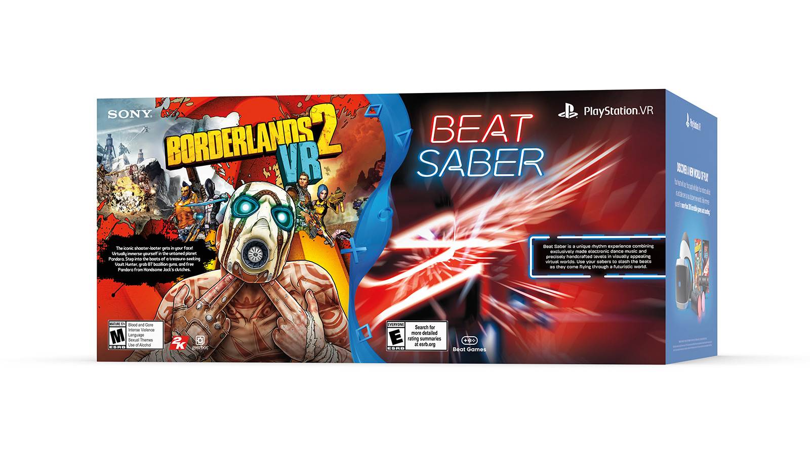 Upcoming PlayStation VR bundle packs in Borderlands 2 and Beat Saber