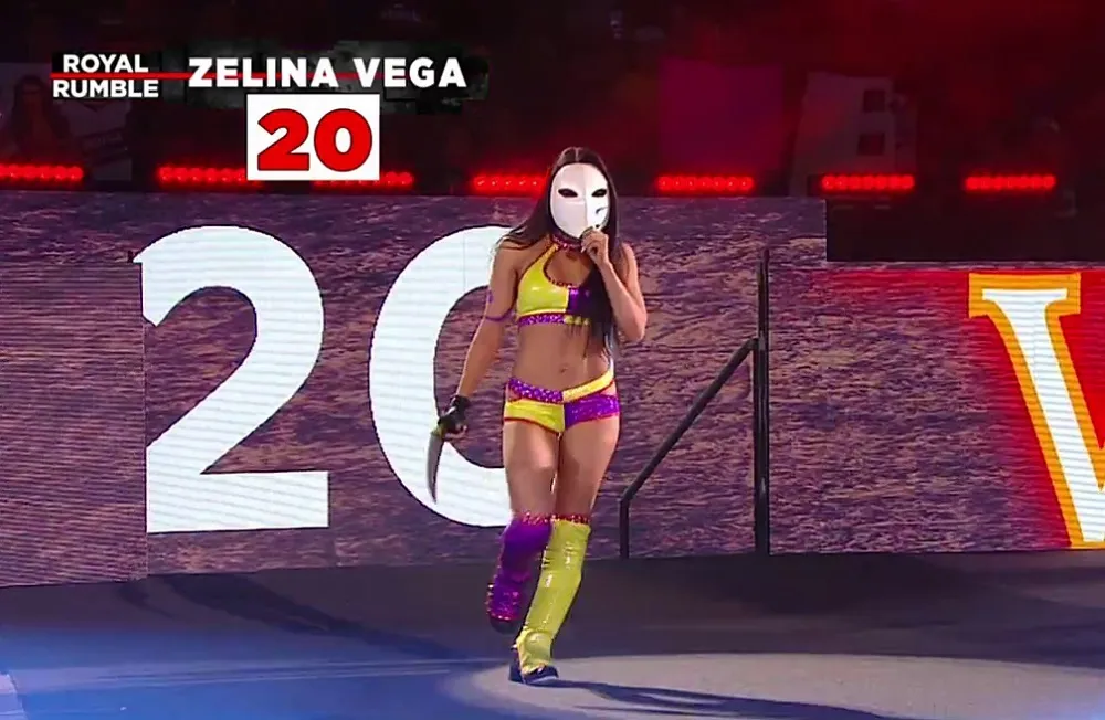 WWE's cosplay-lovin' Zelina Vega enters Royal Rumble as Street Fighter's Vega