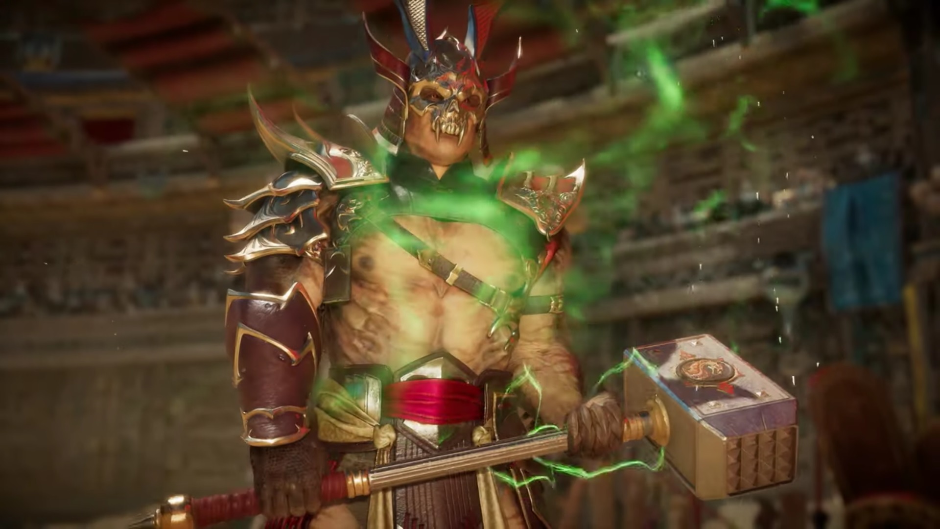 Shao Kahn looks to bring the BS to Mortal Kombat 11