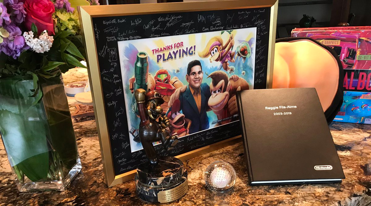Reggie got some sweet gifts after retiring from Nintendo