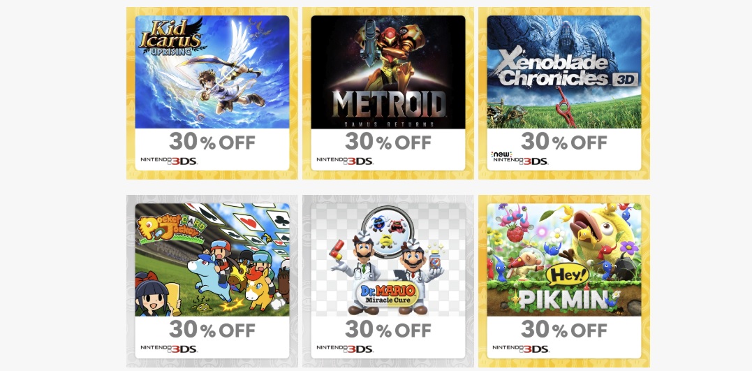 Nintendo is running a nice 3DS sale through My Nintendo