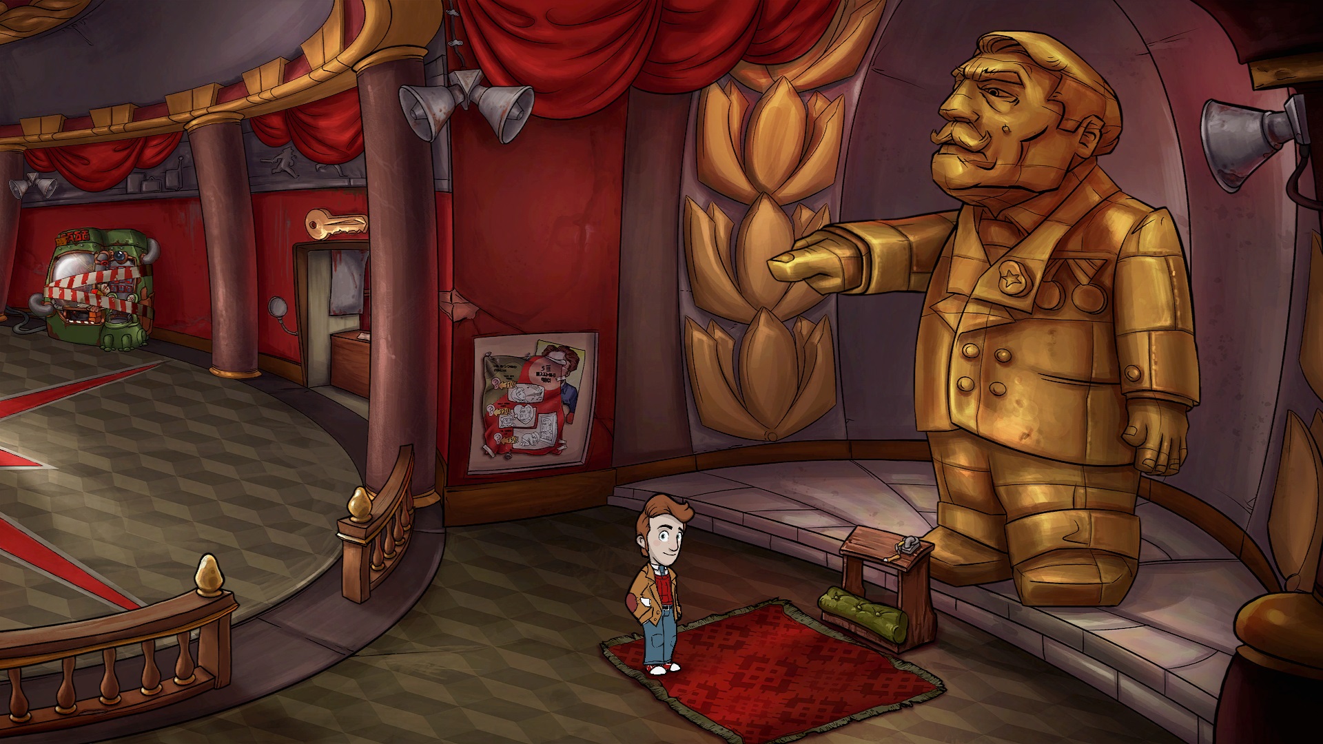 Contest: Take a peek behind point and click title Irony Curtain