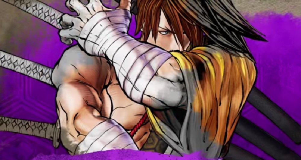 Samurai Shodown's Yoshitora readies his sword collection