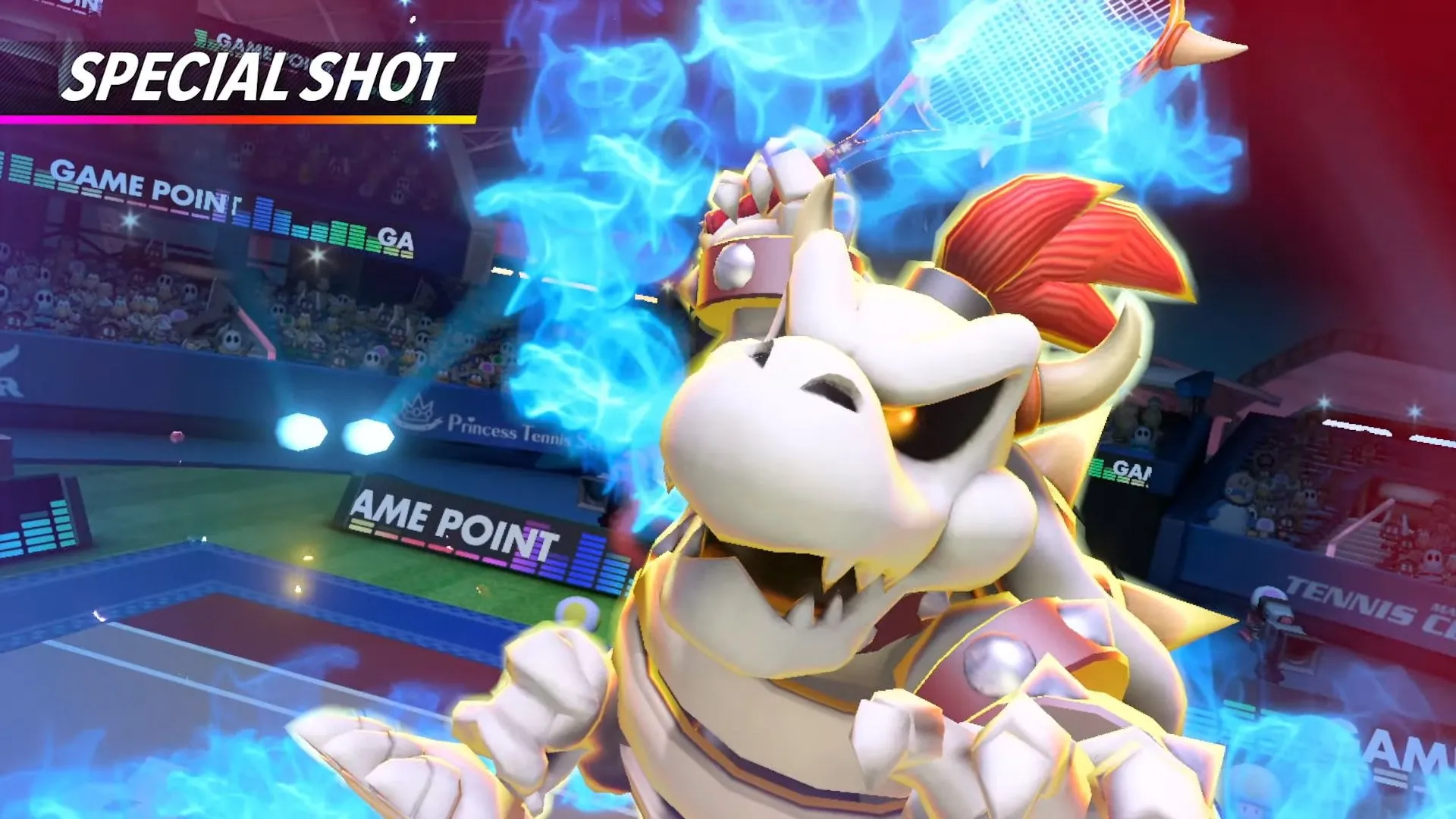 Dry Bowser reminds me that I haven't played Mario Tennis Aces in ages