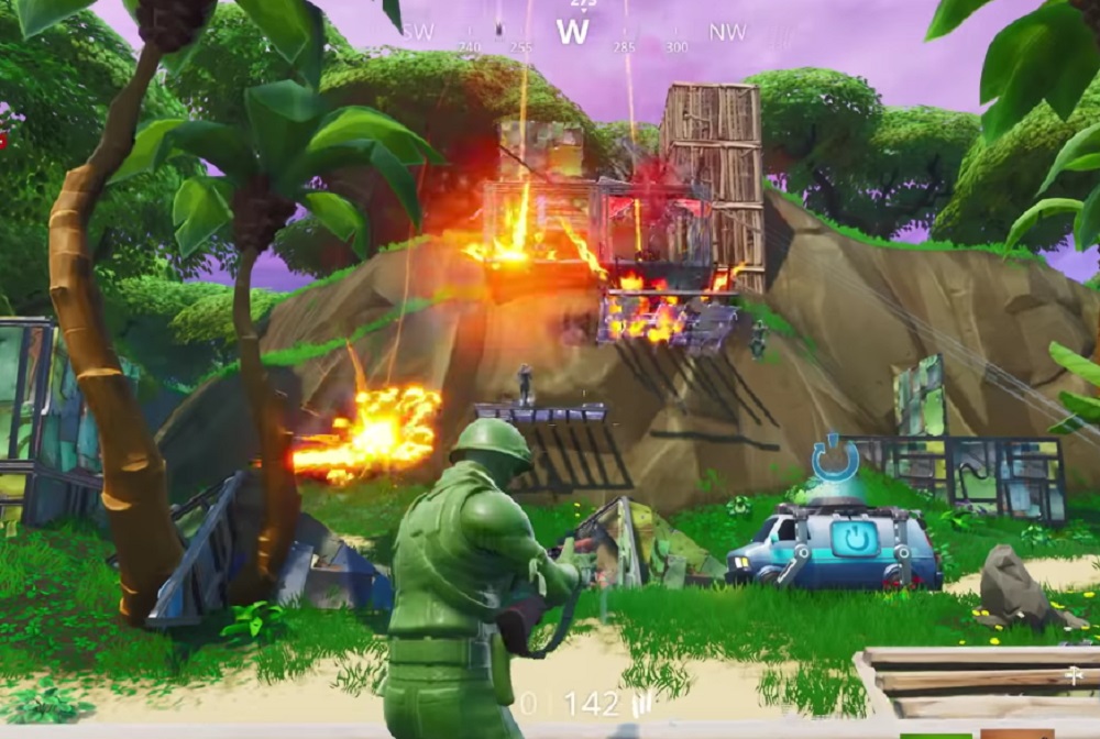 Heads up for Fortnite's new Air Strike weapon, now available in latest update