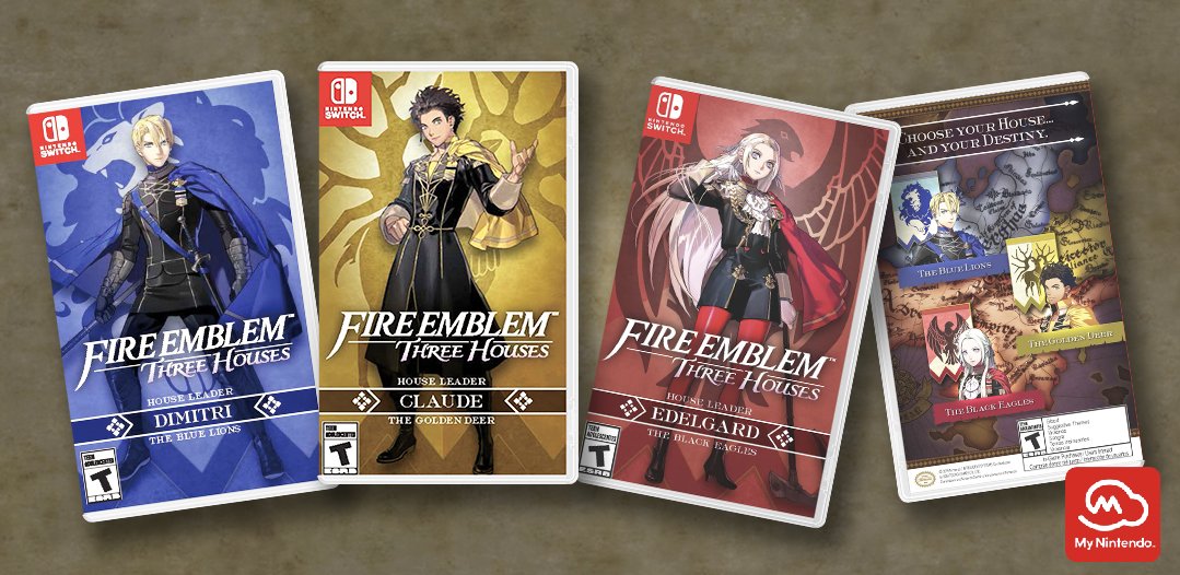 You can now print your favorite house box art for Fire Emblem: Three Houses from My Nintendo