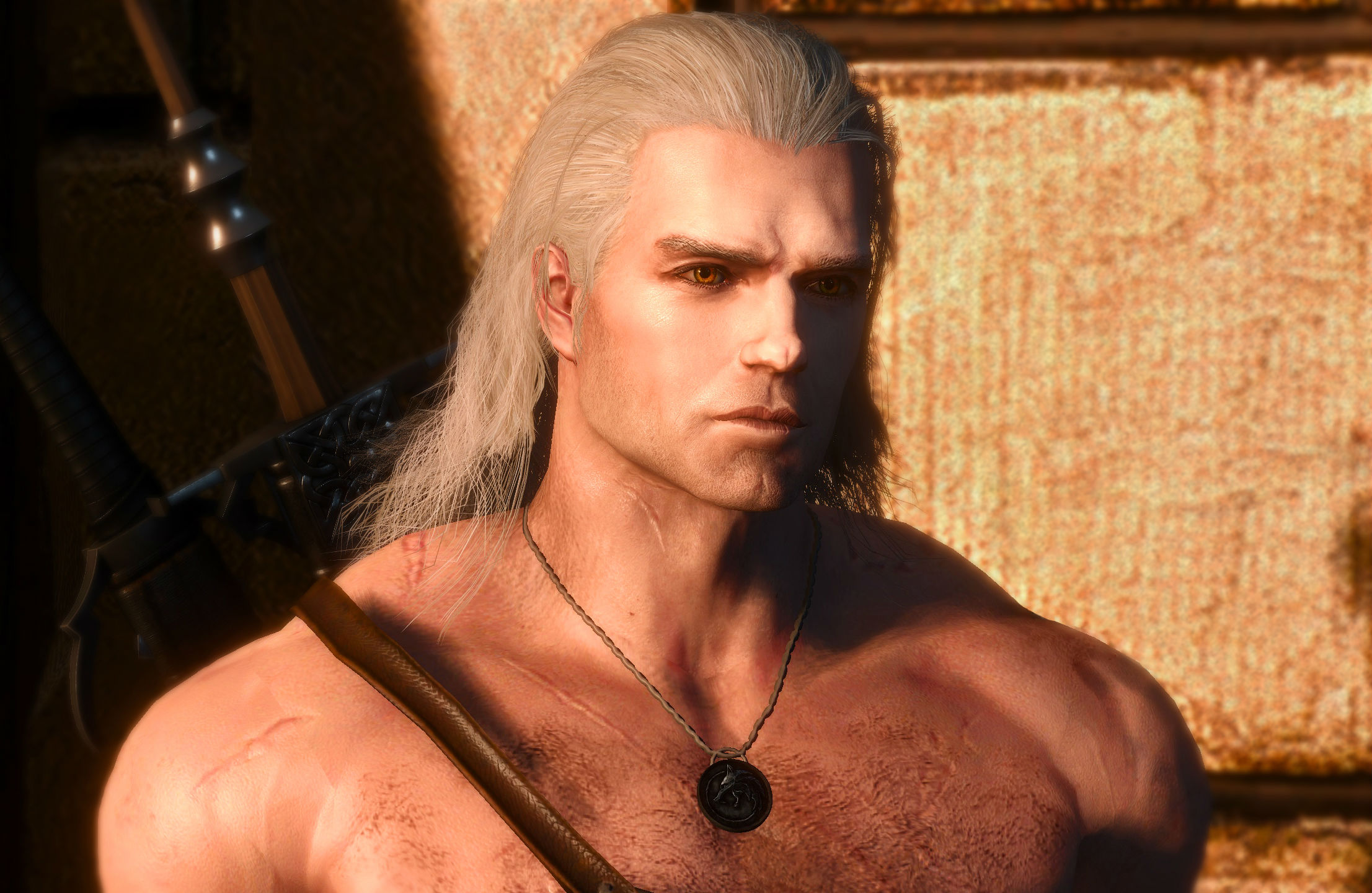 Oh my, there's a Witcher 3 mod that turns Geralt into Henry Cavill