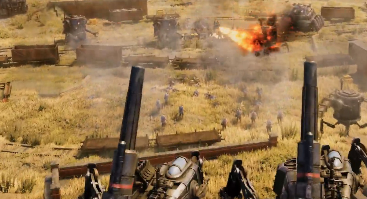 Iron Harvest 1920+ mixes old timey war and steampunk mechs