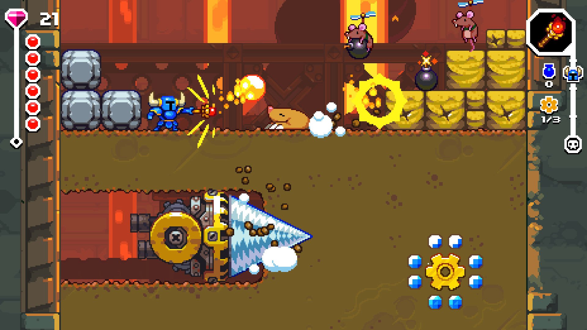 Shovel Knight Dig is a new game in the Shovel Knight universe