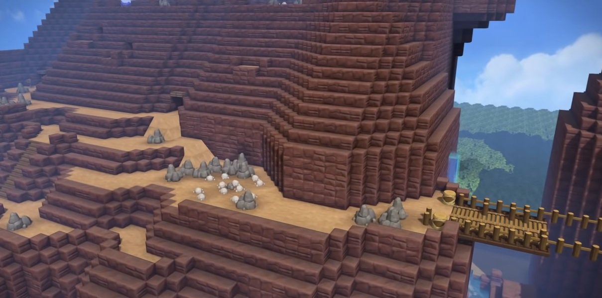 Someone painstakingly recreated Zelda: A Link to the Past in Dragon Quest Builders 2