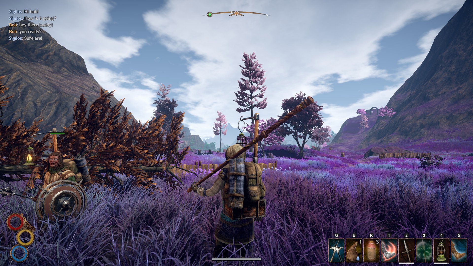 You can go super fast in Outward by naming your character 'Code Sonic'