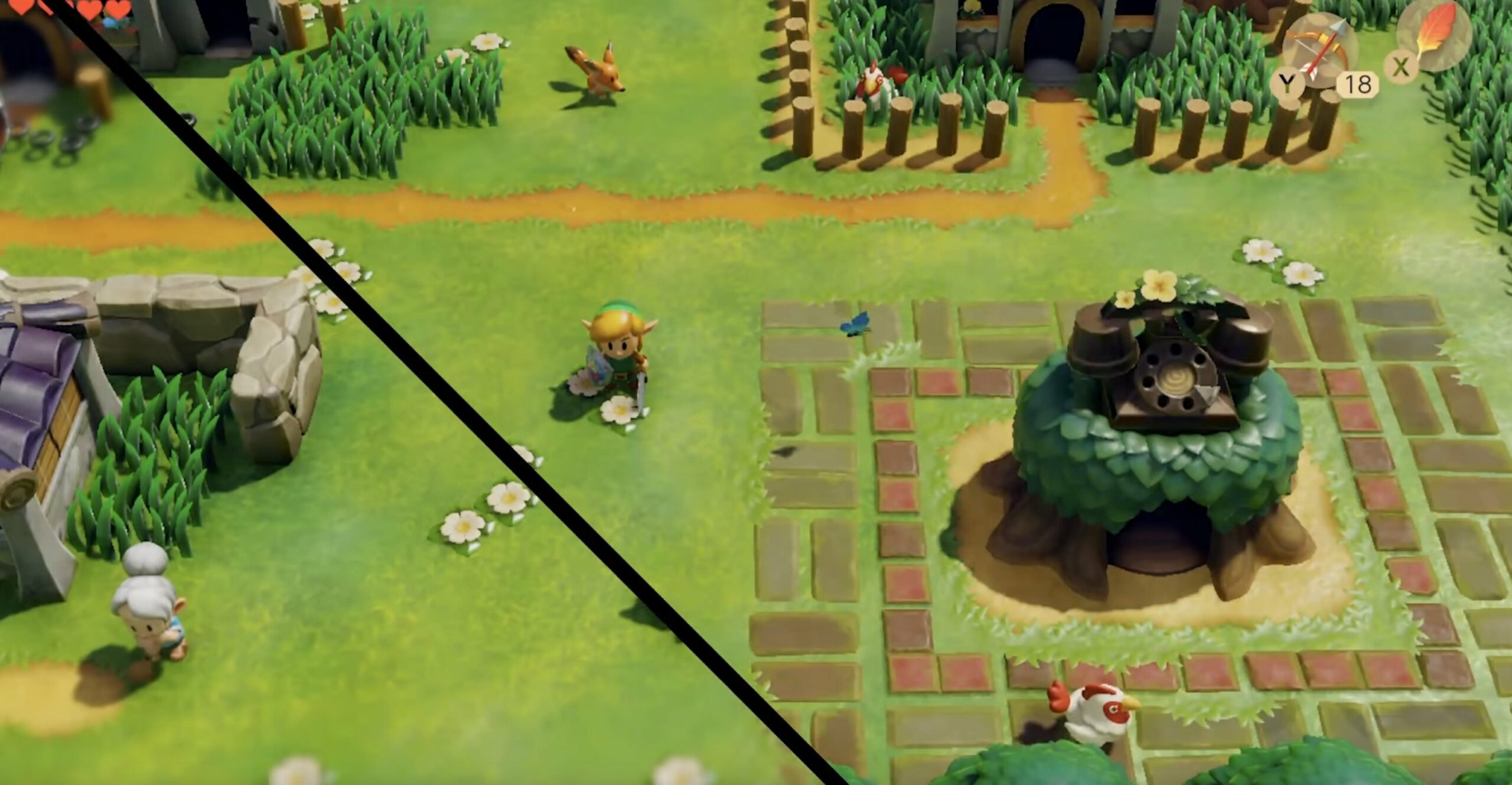 Someone modded out that vaseline-blur effect in Link's Awakening Switch