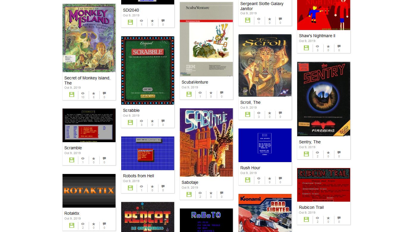 The Internet Archive added 2,500 games to its MS-DOS treasure trove