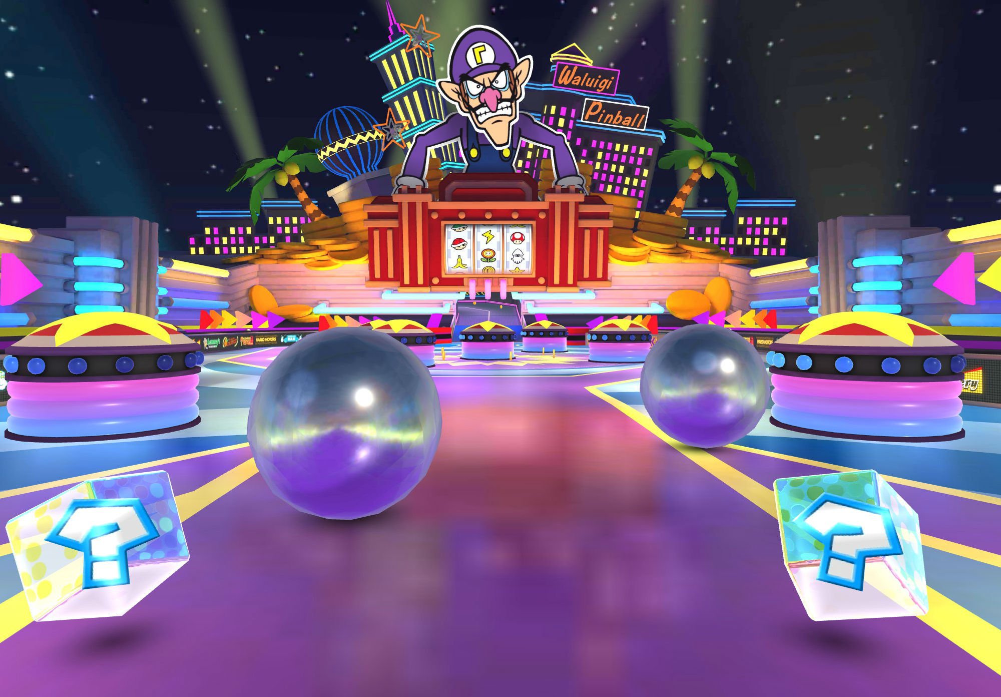 Waluigi pinball forces its way into Mario Kart Tour