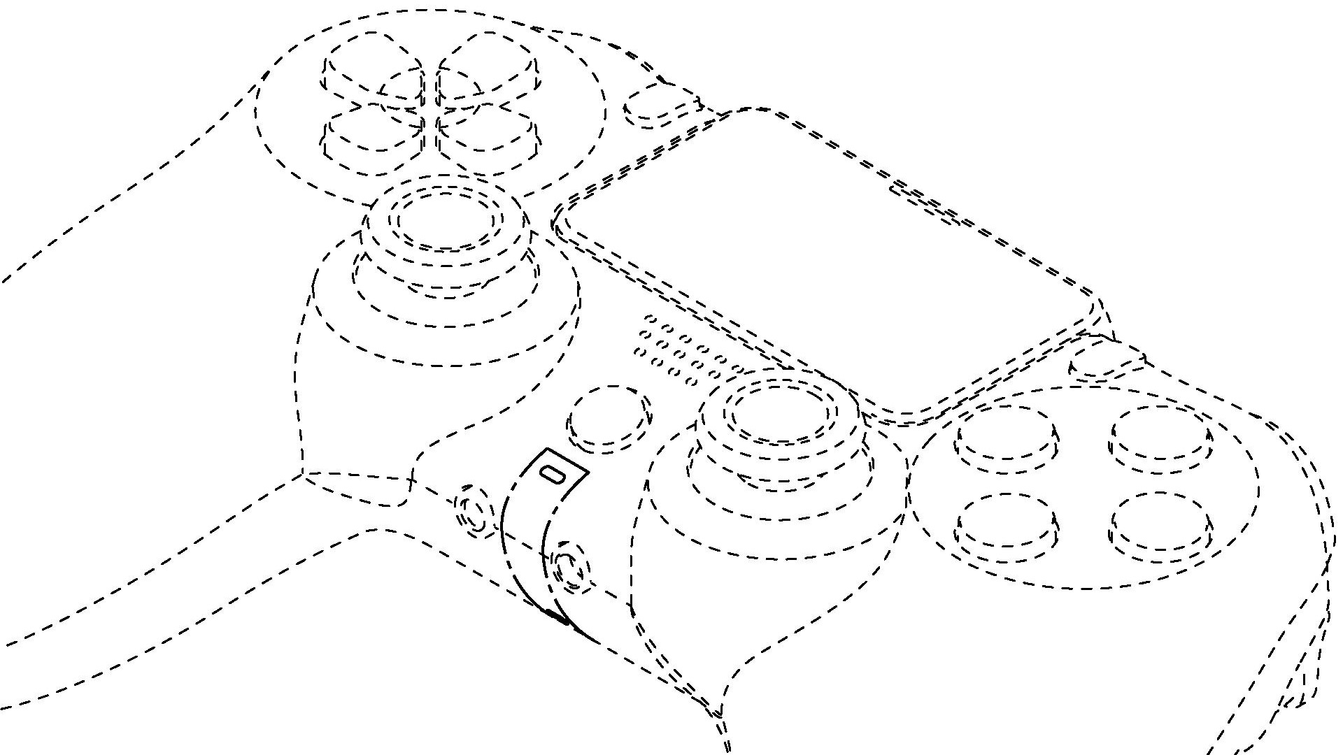Here's the PS5 controller, complete with a big ol' touchpad