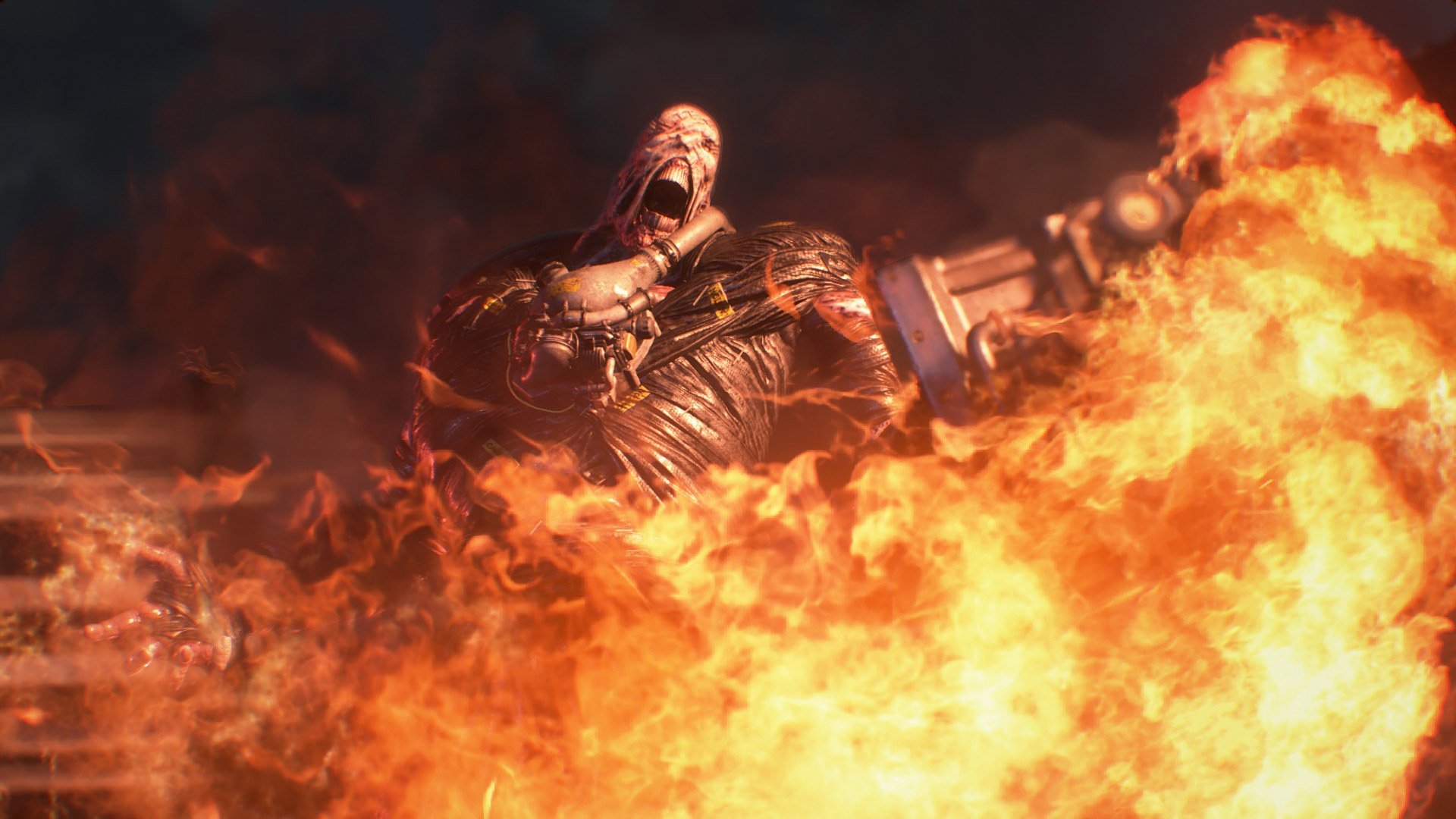 You can hear Nemesis speak in the Resident Evil 2 demo