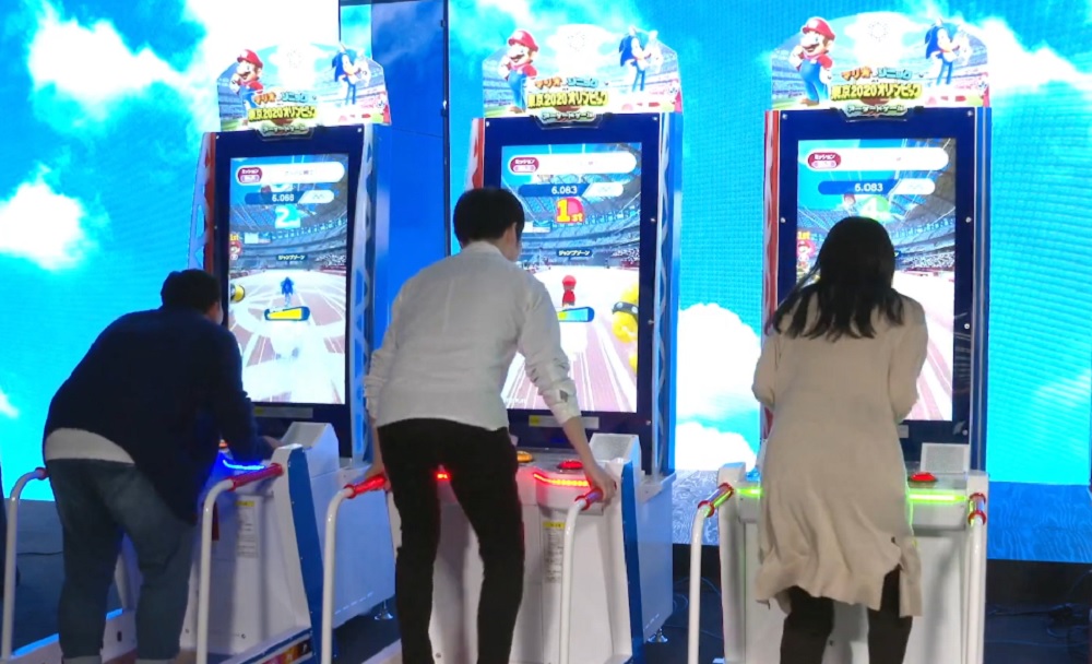 Check out this great Mario & Sonic at the Olympic Games arcade machine