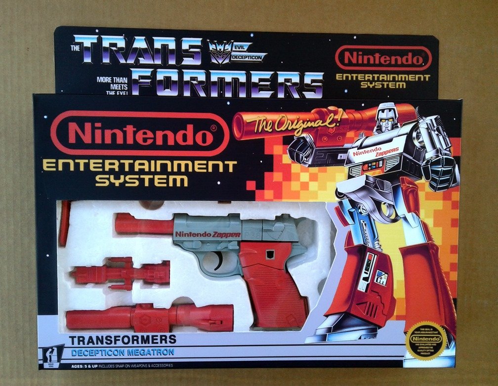 I would have bought this custom Transformers NES Zapper in a hot second