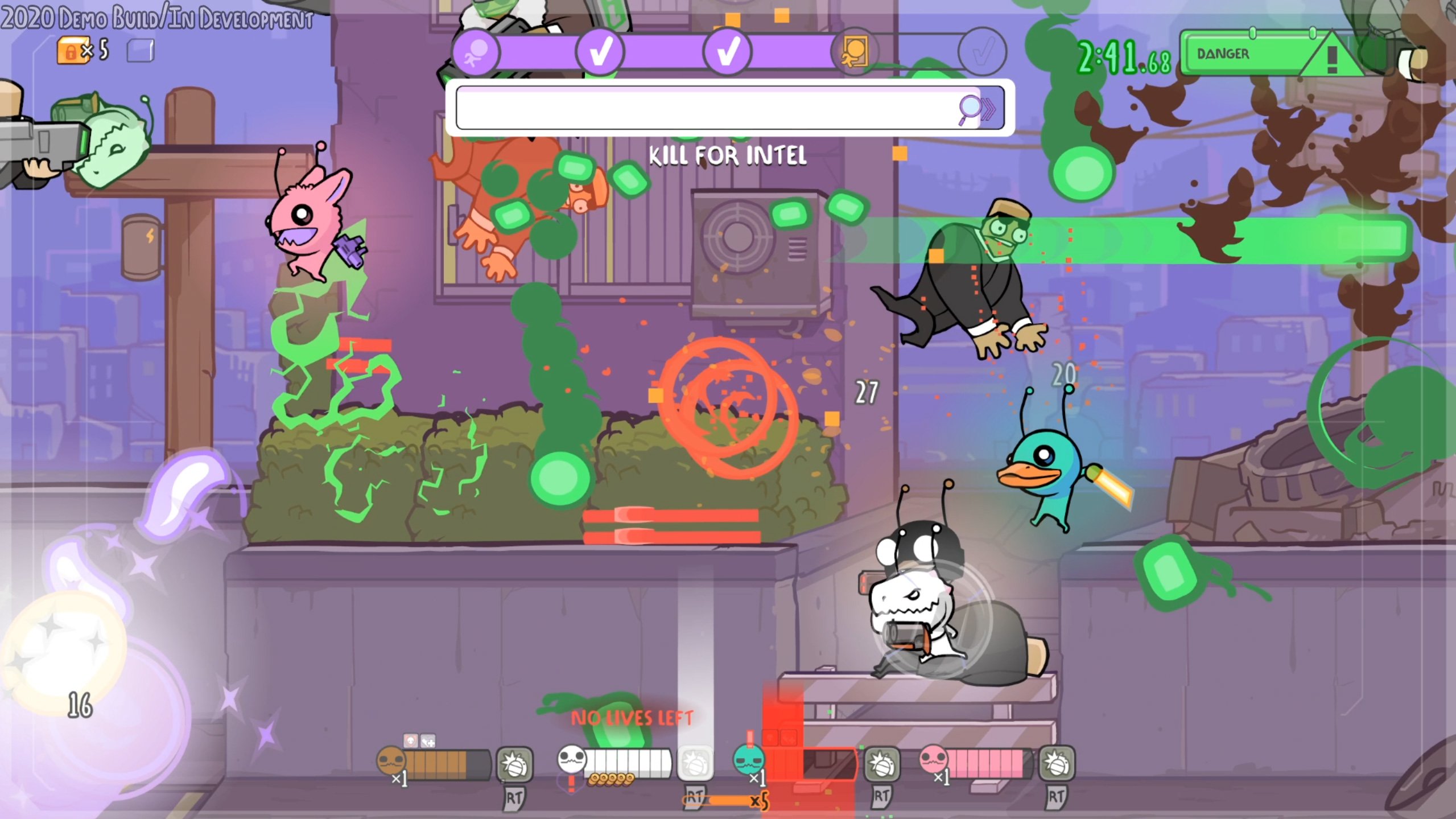Alien Hominid Invasion is a run-and-gun with lots of loot
