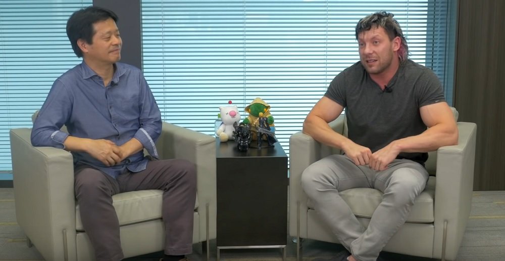 Pro-wrestler Kenny Omega chats with producer Yoshinori Kitase about Final Fantasy VII and Parasite Eve