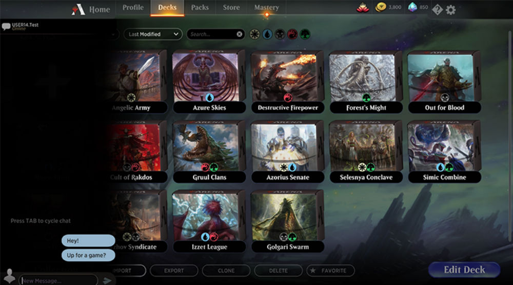 (Update) Magic: Arena is finally getting direct messaging with friends