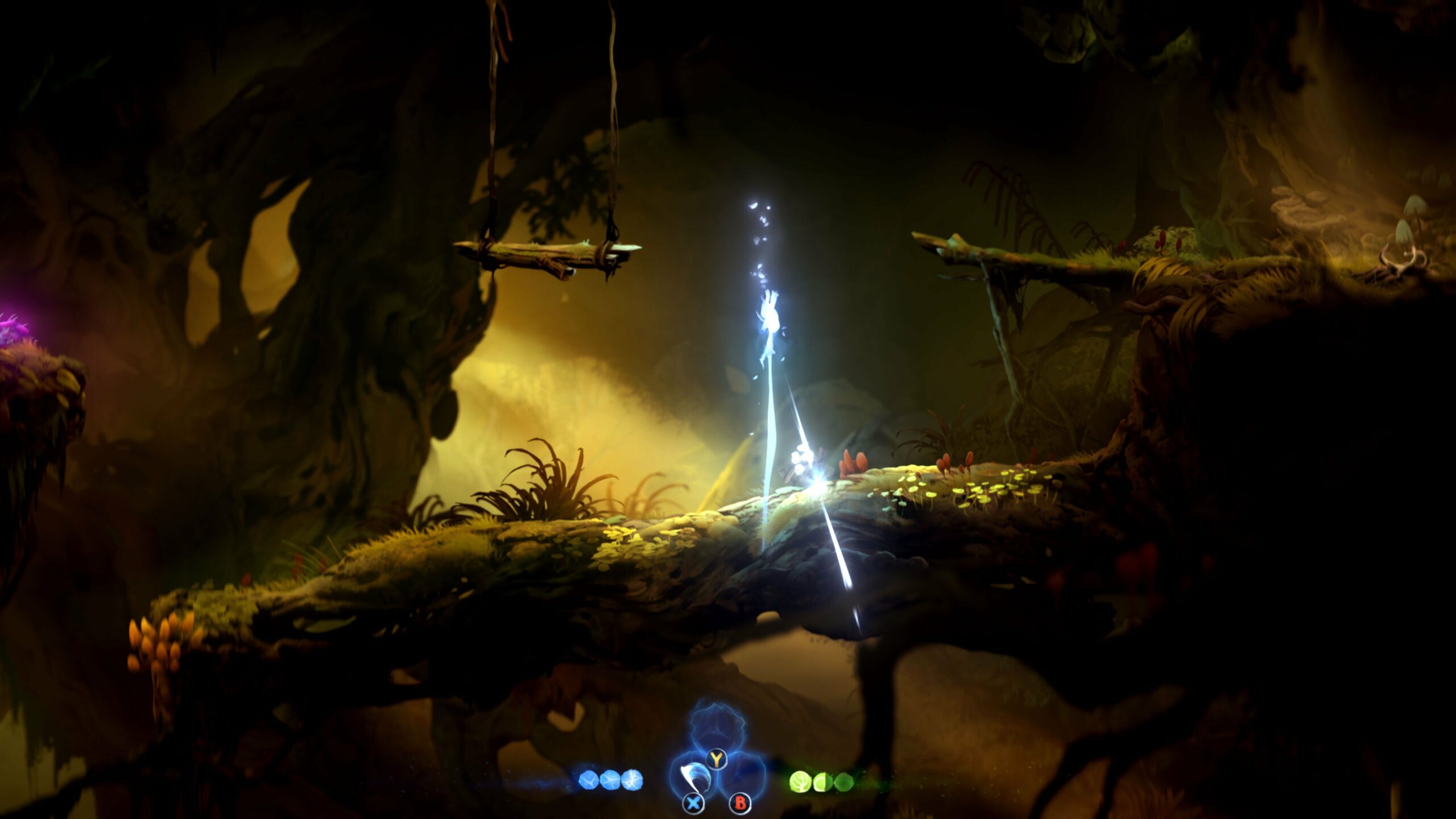Ori and the Will of the Wisps tip: Don't forget that your sword has a downward slash