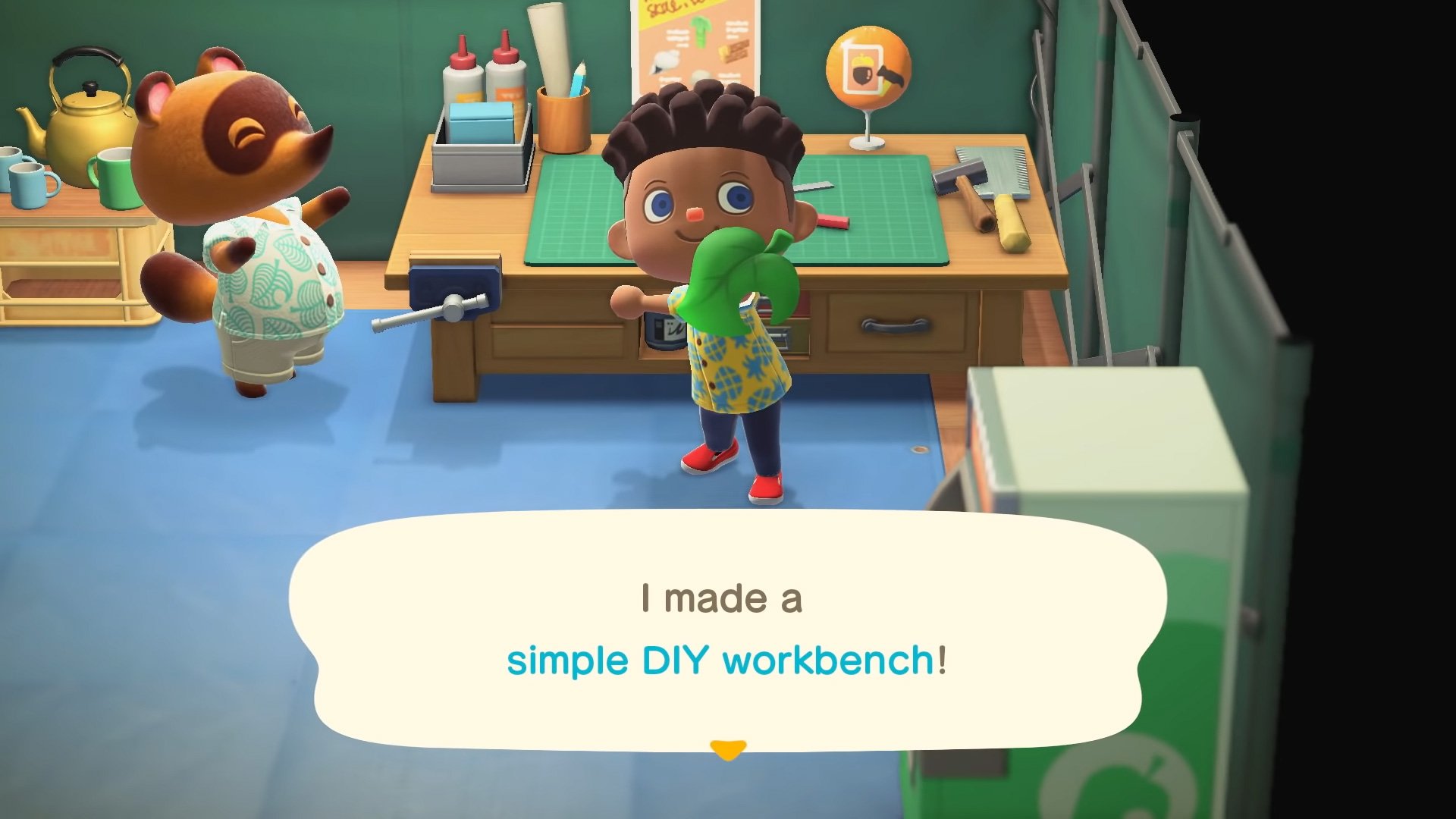 You can tap A to craft faster in Animal Crossing: New Horizons