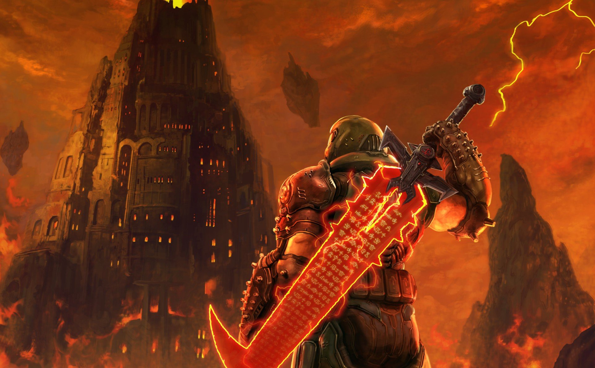 The Doom Eternal team created a nice little tribute to Final Fantasy VII Remake