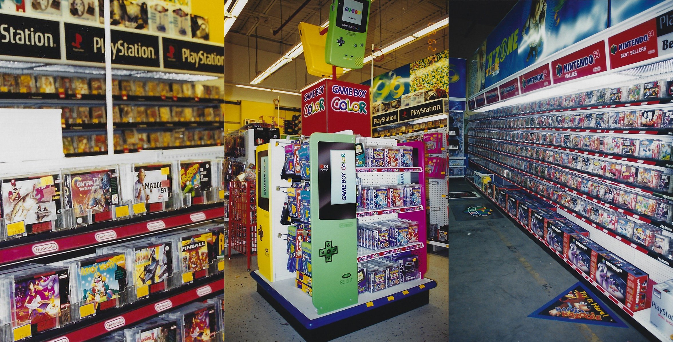 I can't get enough of these old Toys"R"Us game aisle photos