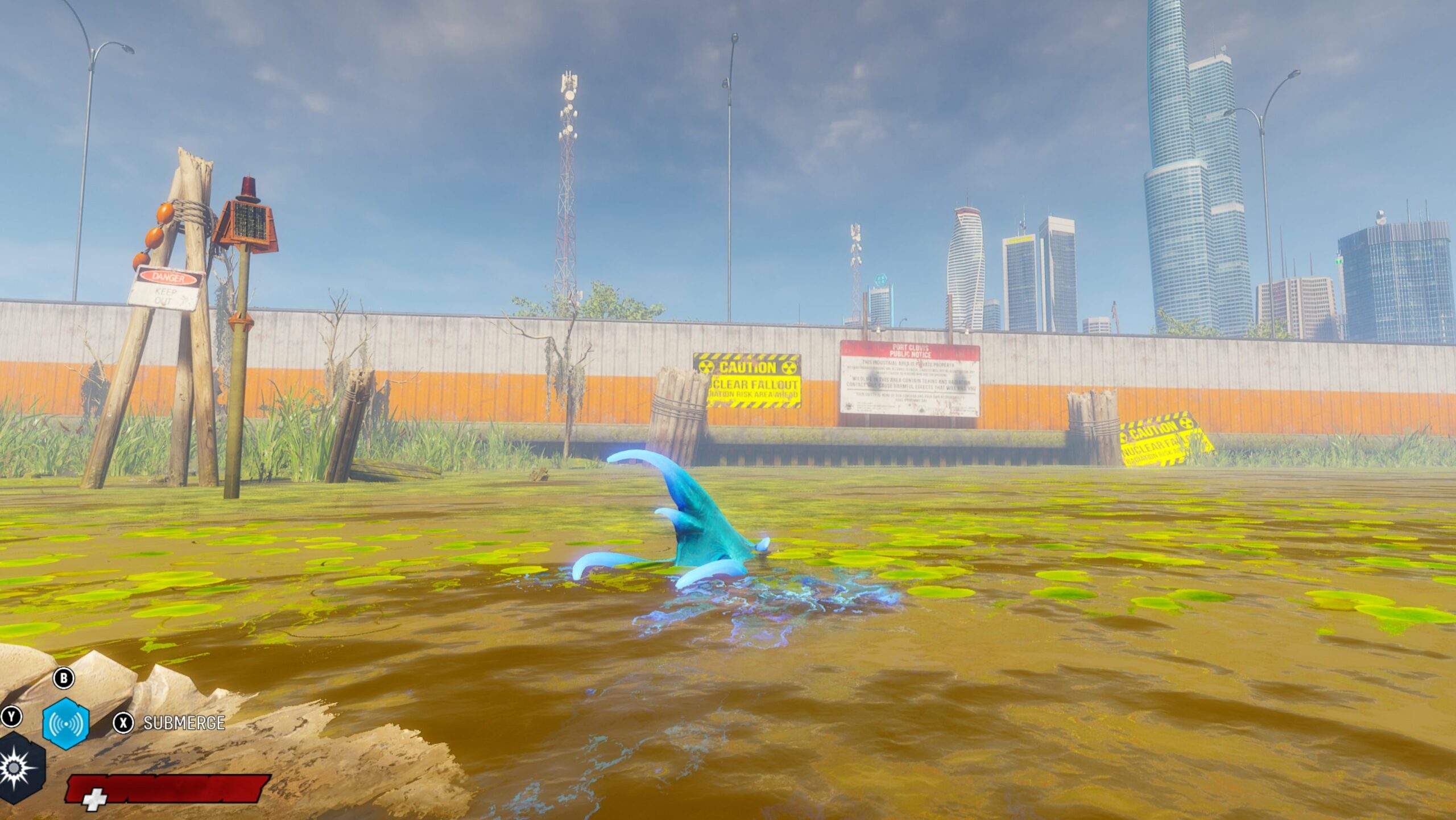 Here's how to get out of the first area in Maneater