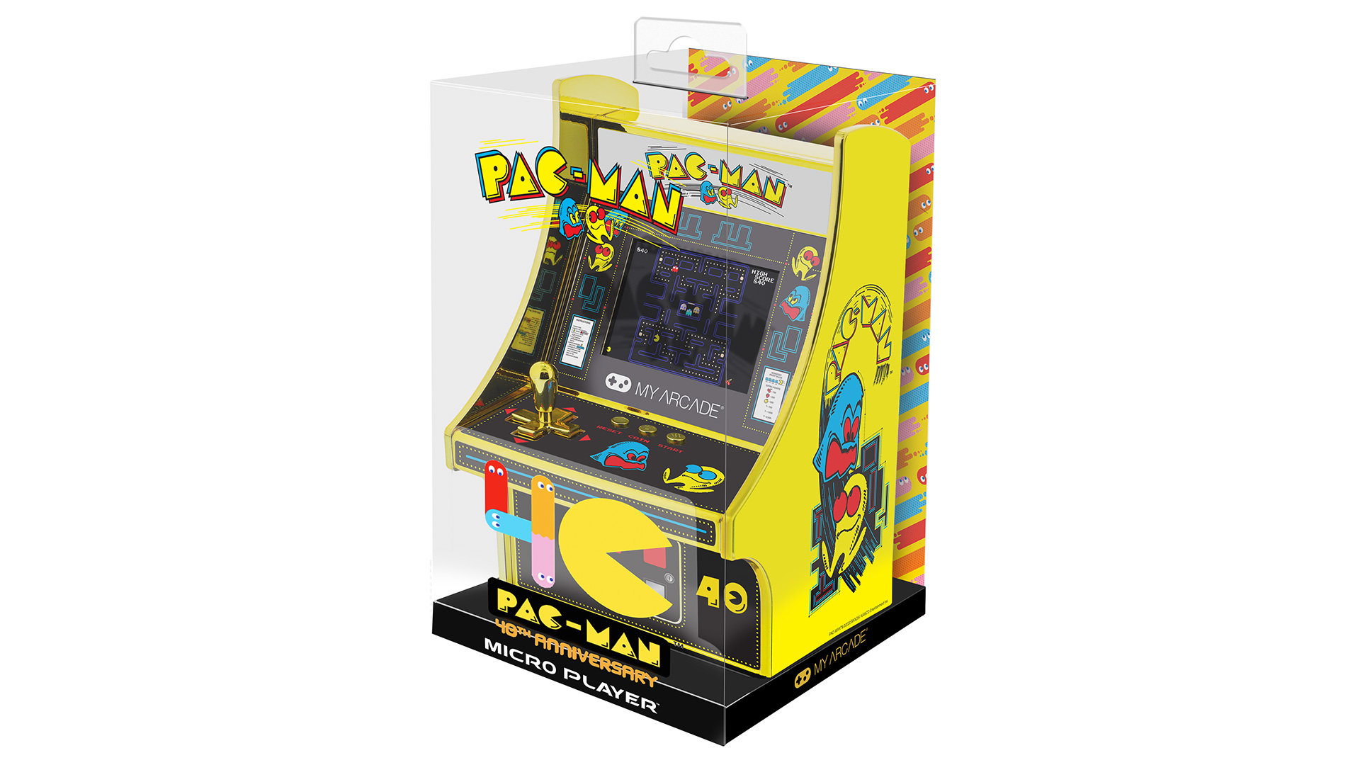 Pac-Man is getting a $40 golden micro cabinet for his 40th anniversary
