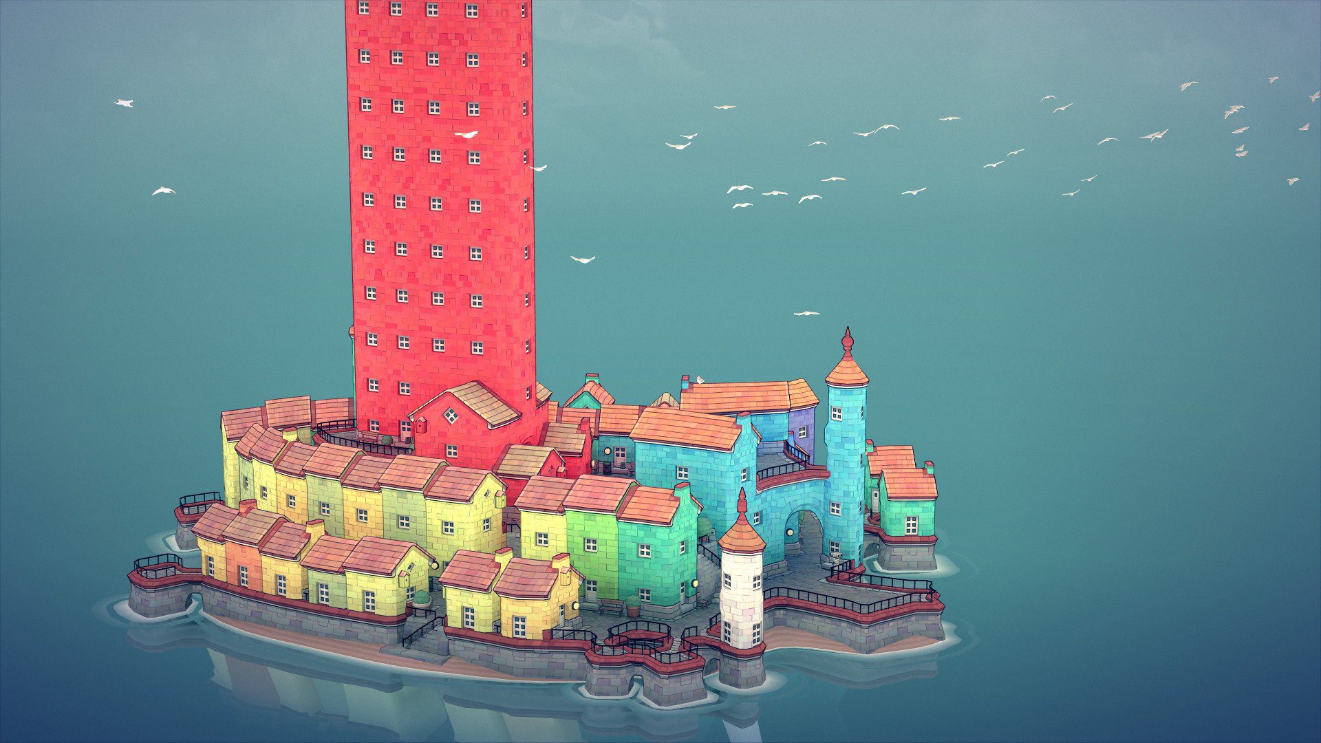 Townscaper is a stress-free game about building quaint towns