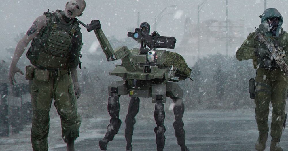 Call of Duty: Modern Warfare could have had a zombie mode where robots held the undead on a leash