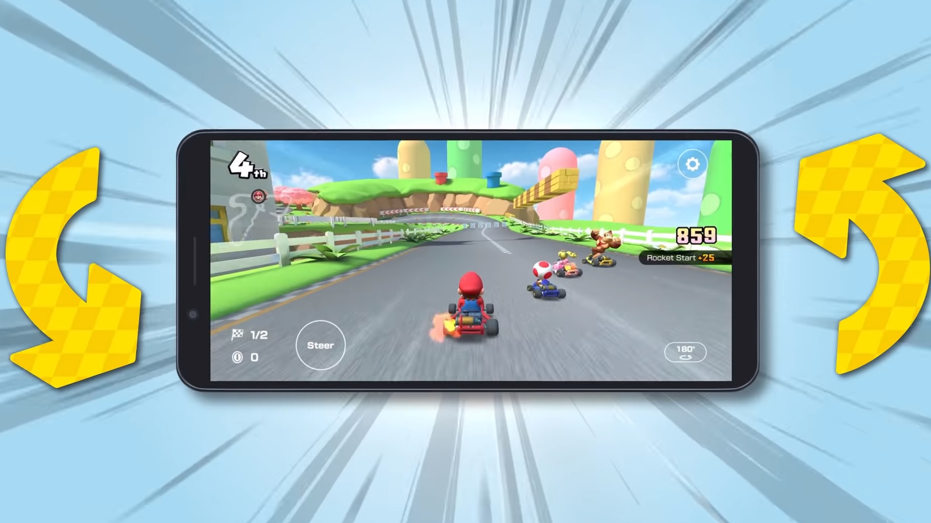 Mario Kart Tour is finally getting a landscape mode, 10 months after launch