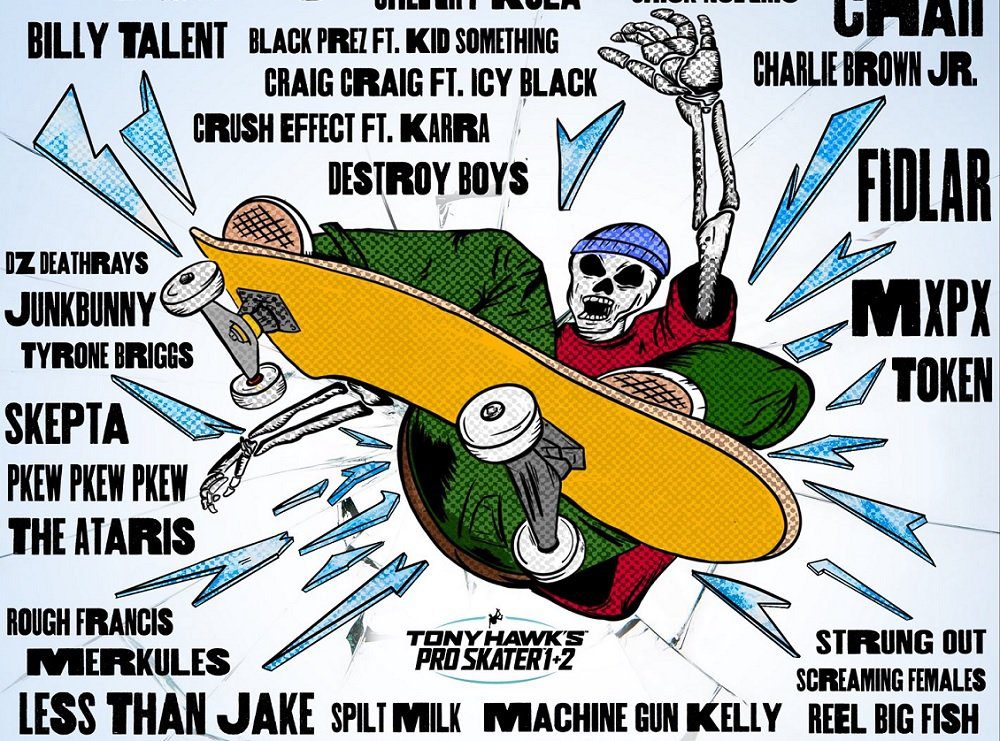 Tony Hawk's Pro Skater 1 & 2 soundtrack adds 37 bangers