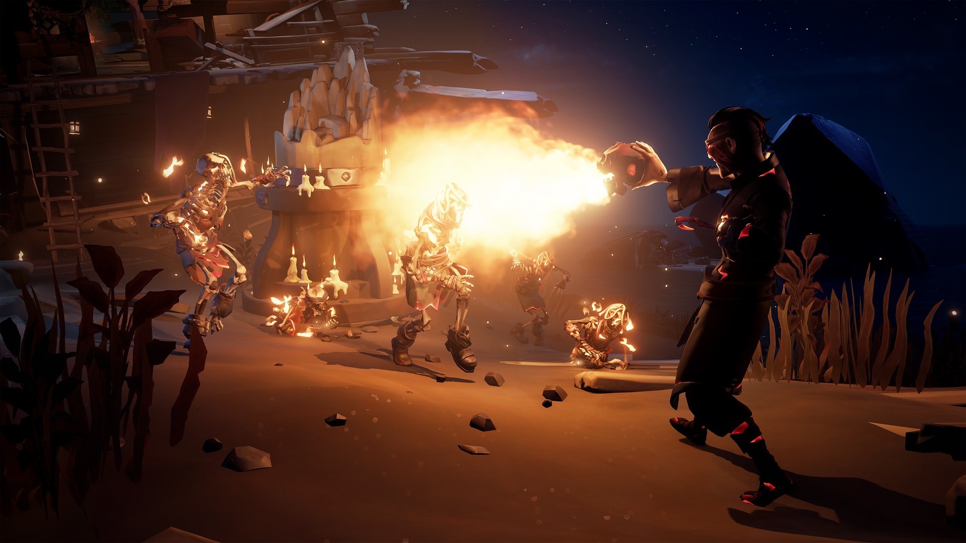 Sea of Thieves lets you melt faces by spitting fire out of a dead face