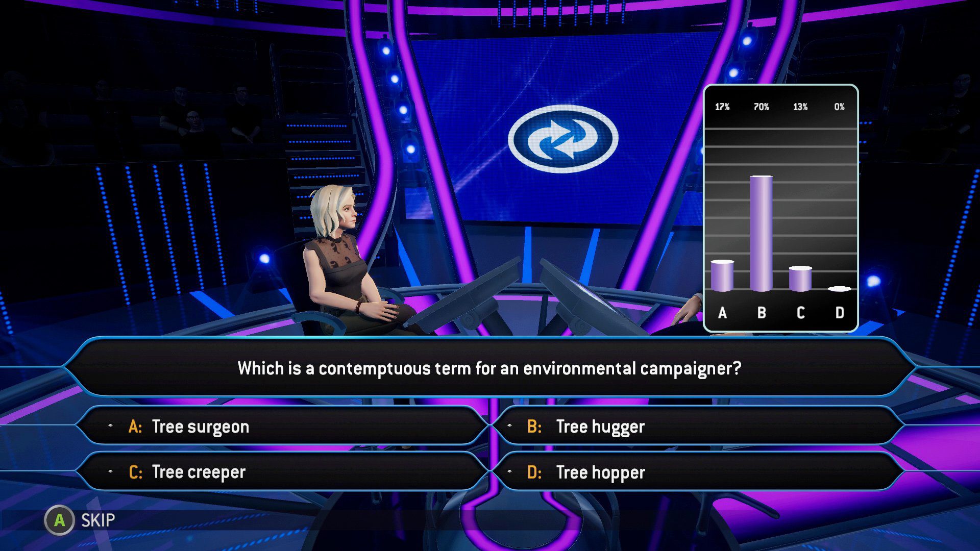 The new Who Wants to be a Millionaire? game has a 100-player mode