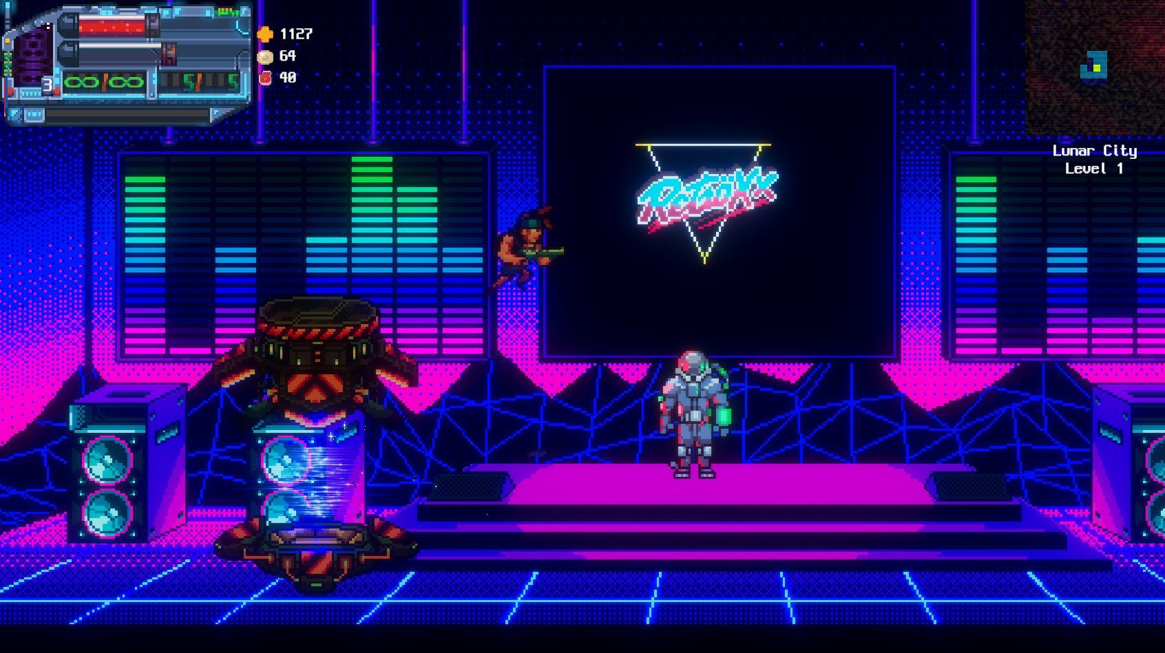 Bite the Bullet gets post-launch synthwave mode and full scale arcade cabinet